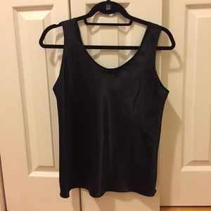 Silky Black Tank